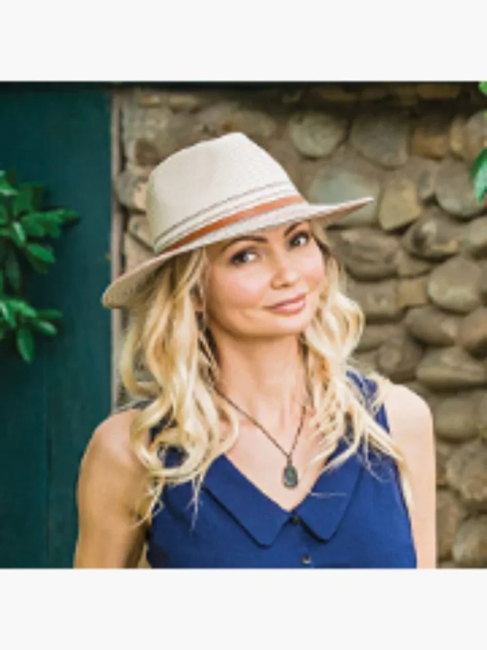 UPF 50+ Petite Packable Fedora Sun Hat with Adjustable Drawstring